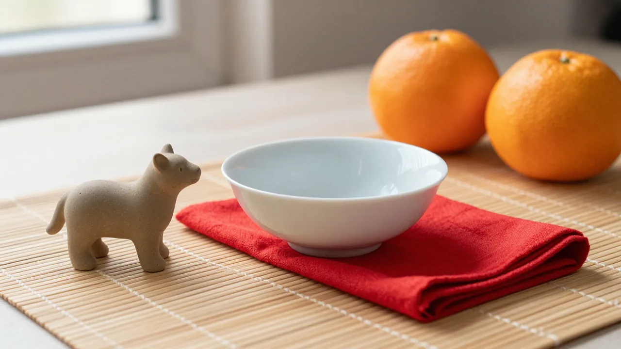 Unmarked stones and plain animal figurine for zodiac cycle wording