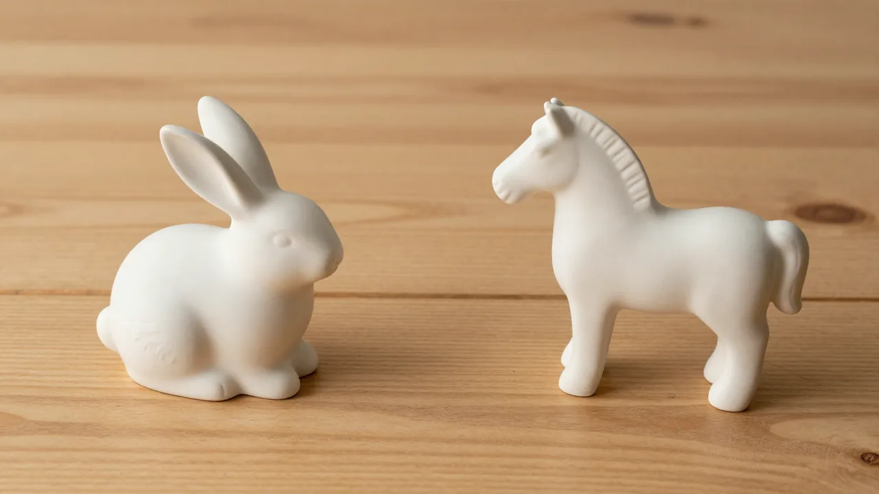Rabbit and horse ornaments are pictures, not calendrical characters